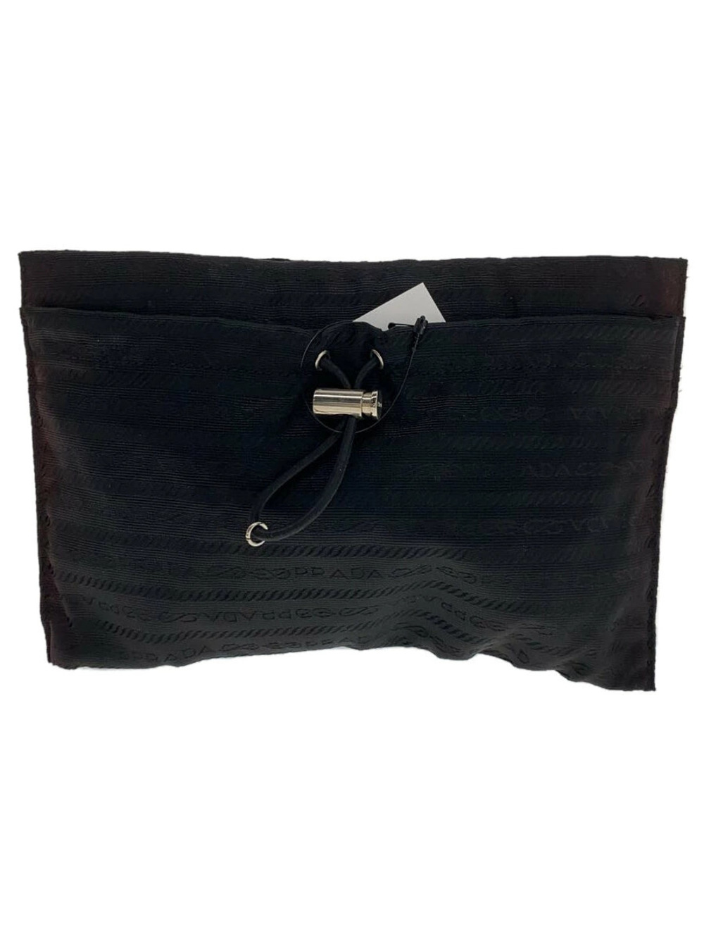 Prada Pouch Clutch Black Jacquard